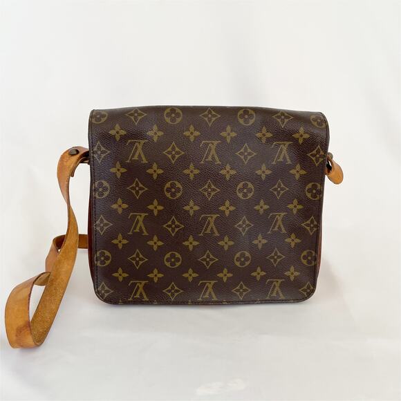 LOUIS VUITTON Vintage Monogram Canvas Cartouchiere GM Crossbody - Picture 5 of 15